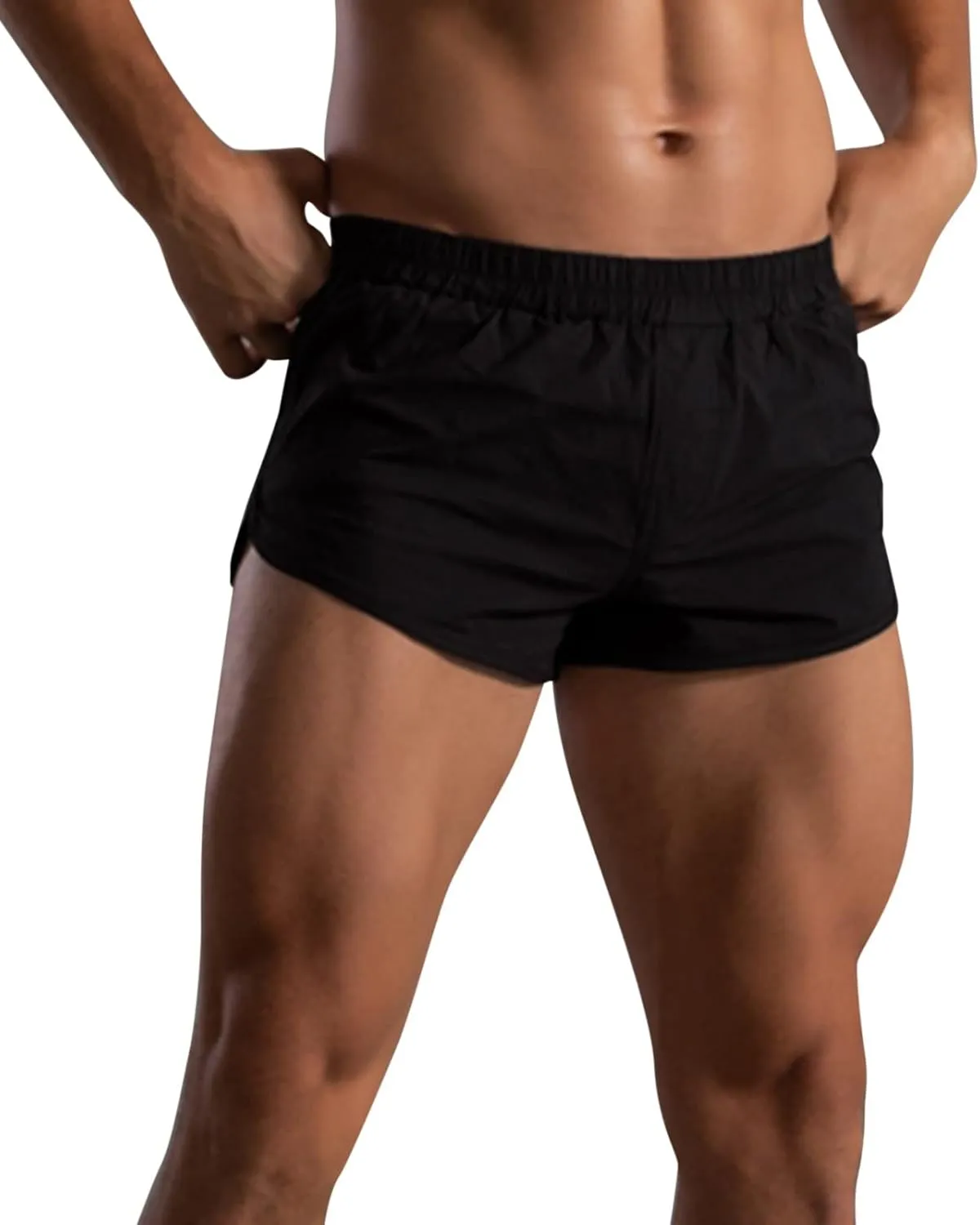 GIERIDUC Men's Ice Silk G-String Underwear Mens Sheer Underwear See Through Men's Underwear with Fly Mens G-String Panties