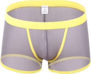 GIERIDUC Men's See Through Underwear Matching Christmas Underwear Couples Men Underwear Boxer Brief High Waisted Male Thong