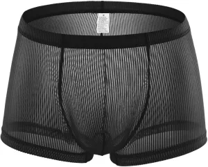 GIERIDUC Men's See Through Underwear Matching Christmas Underwear Couples Men Underwear Boxer Brief High Waisted Male Thong