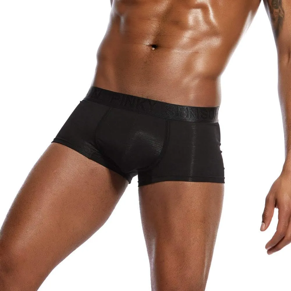 GIERIDUC Mens Sexy Bulge Enhancing Boxer Briefs for Husband from Wife Pretty Panties for Men