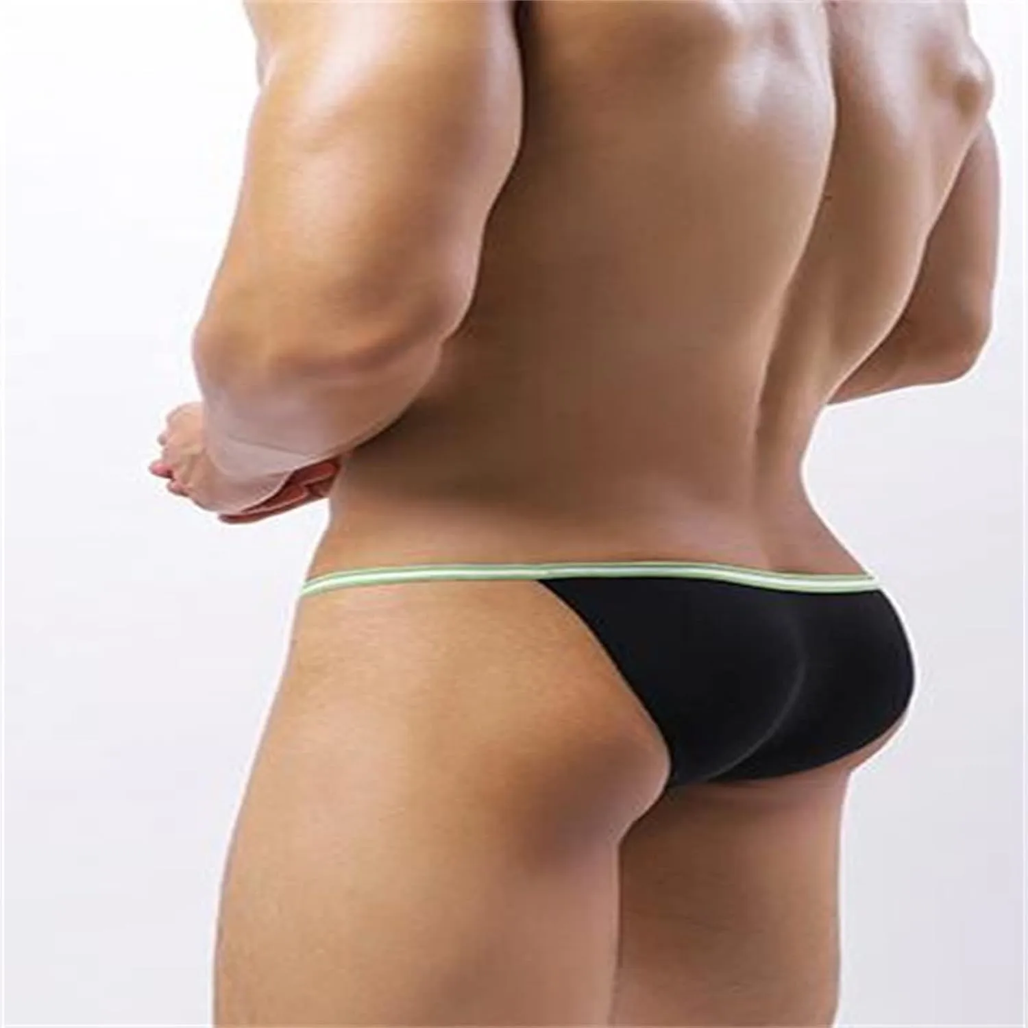 GIERIDUC Men's Sexy Transprant Thong Underwear Mens Thermal Underwear Sets Mens Bikini Pouch Underwear Warm Underwear for Men