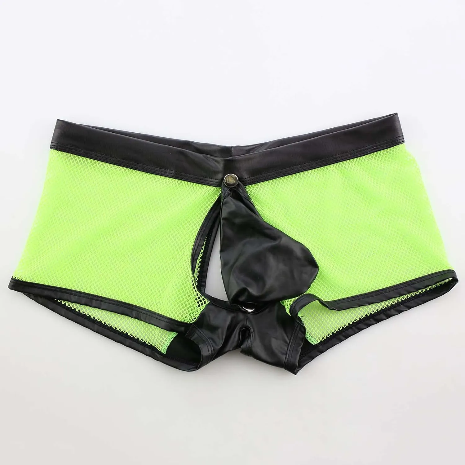 GIERIDUC Men's Stretch Thong Underwear Funny Boxer Briefs for Boyfriend Nylon Spandex Underwear Men Mens Assless Underwear