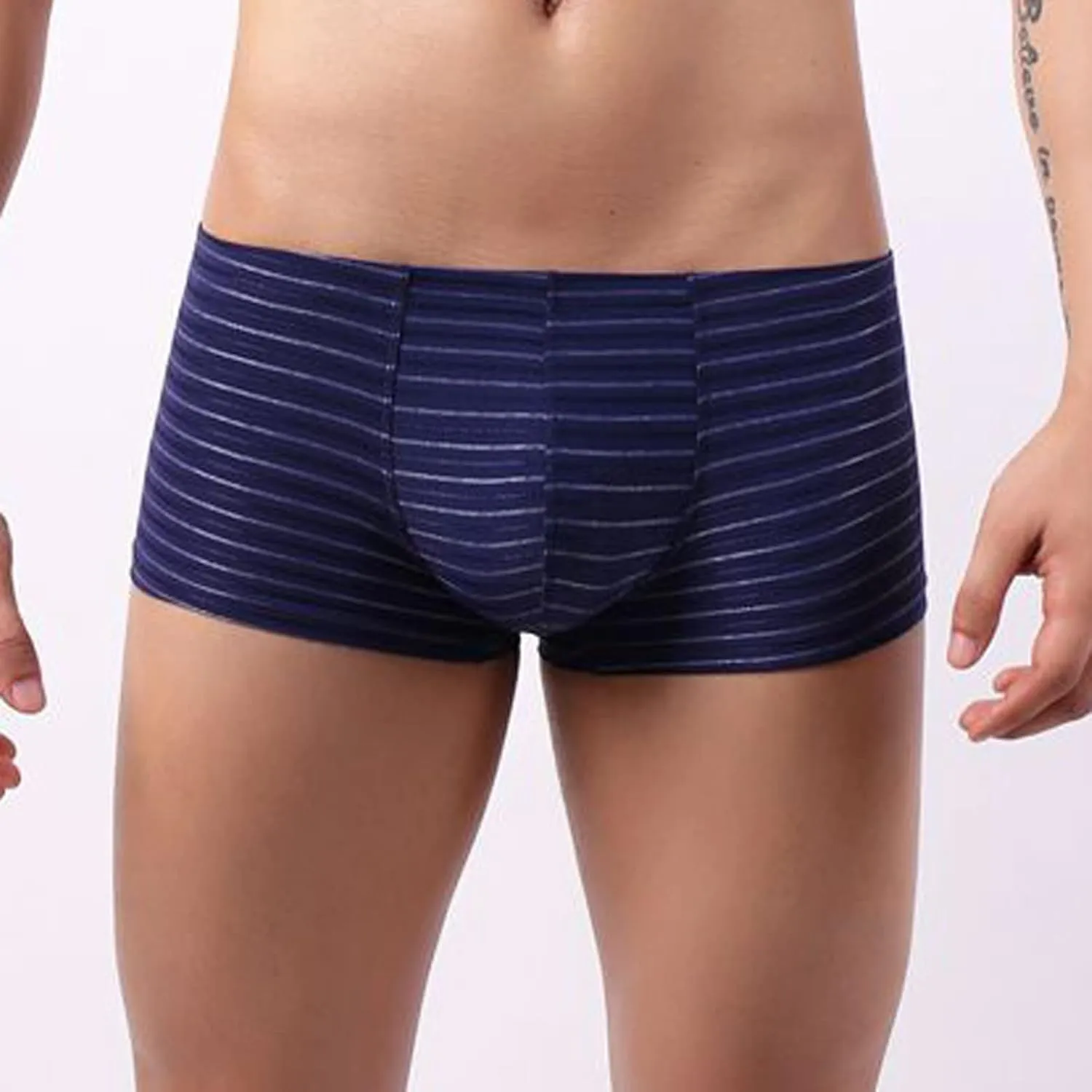 GIERIDUC Mens Underwear with Pouch Boxer Briefs Best Long Underwear for Men Mens Bulge Enhancer Insert Camouflage Underwear