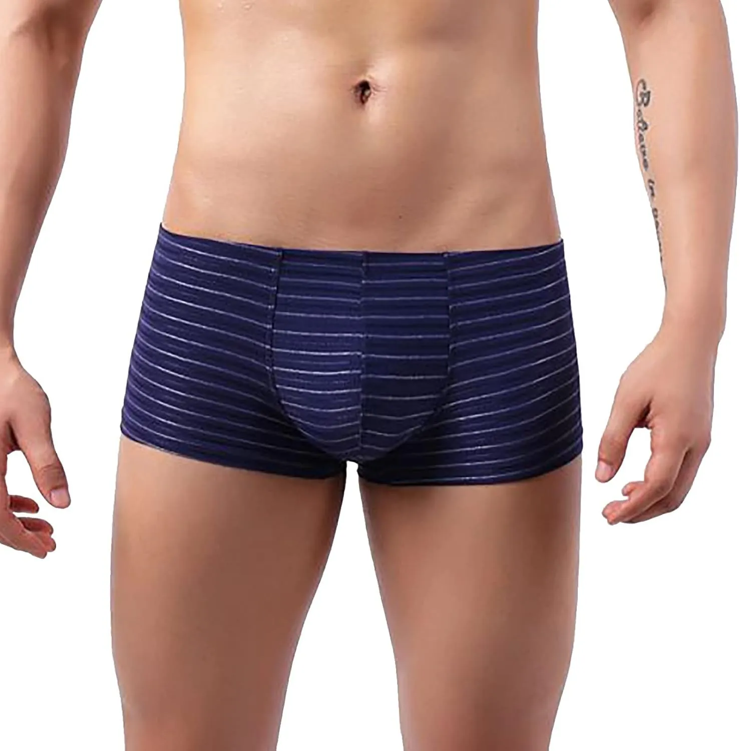 GIERIDUC Mens Underwear with Pouch Boxer Briefs Best Long Underwear for Men Mens Bulge Enhancer Insert Camouflage Underwear