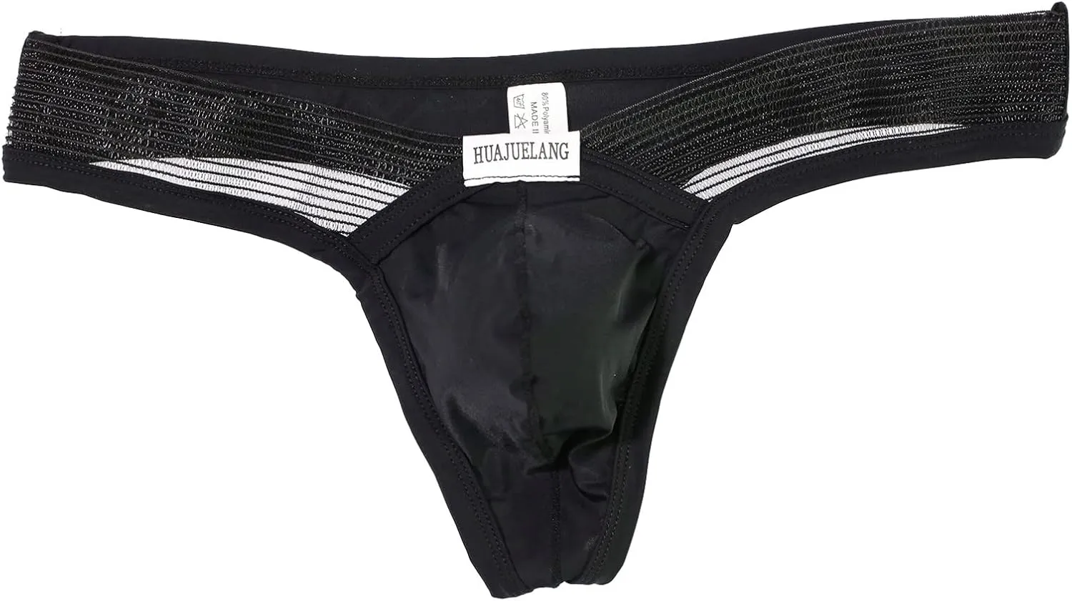 GIERIDUC See Through Mesh Men's Thong Underwear Men's Microfiber Boxer Briefs Mens Christmas Underwear Crossdressing Panties