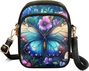 GIFTPUZZ Cross Body Bag for Women Soft Leather Wallet Phone Bag with Multi Pockets 6.74 * 3.08 * 8.46 inches