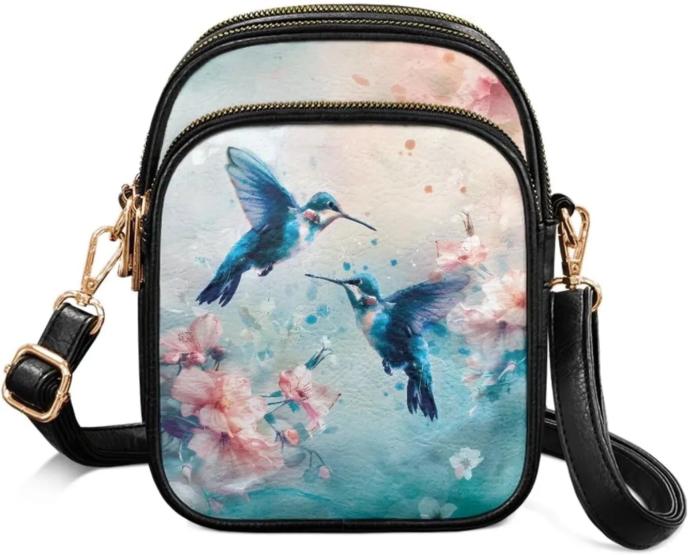 GIFTPUZZ Leather Crossbody Bags for Women Ladies Sling Handbags Medium Cross body Purses Handbags Soft
