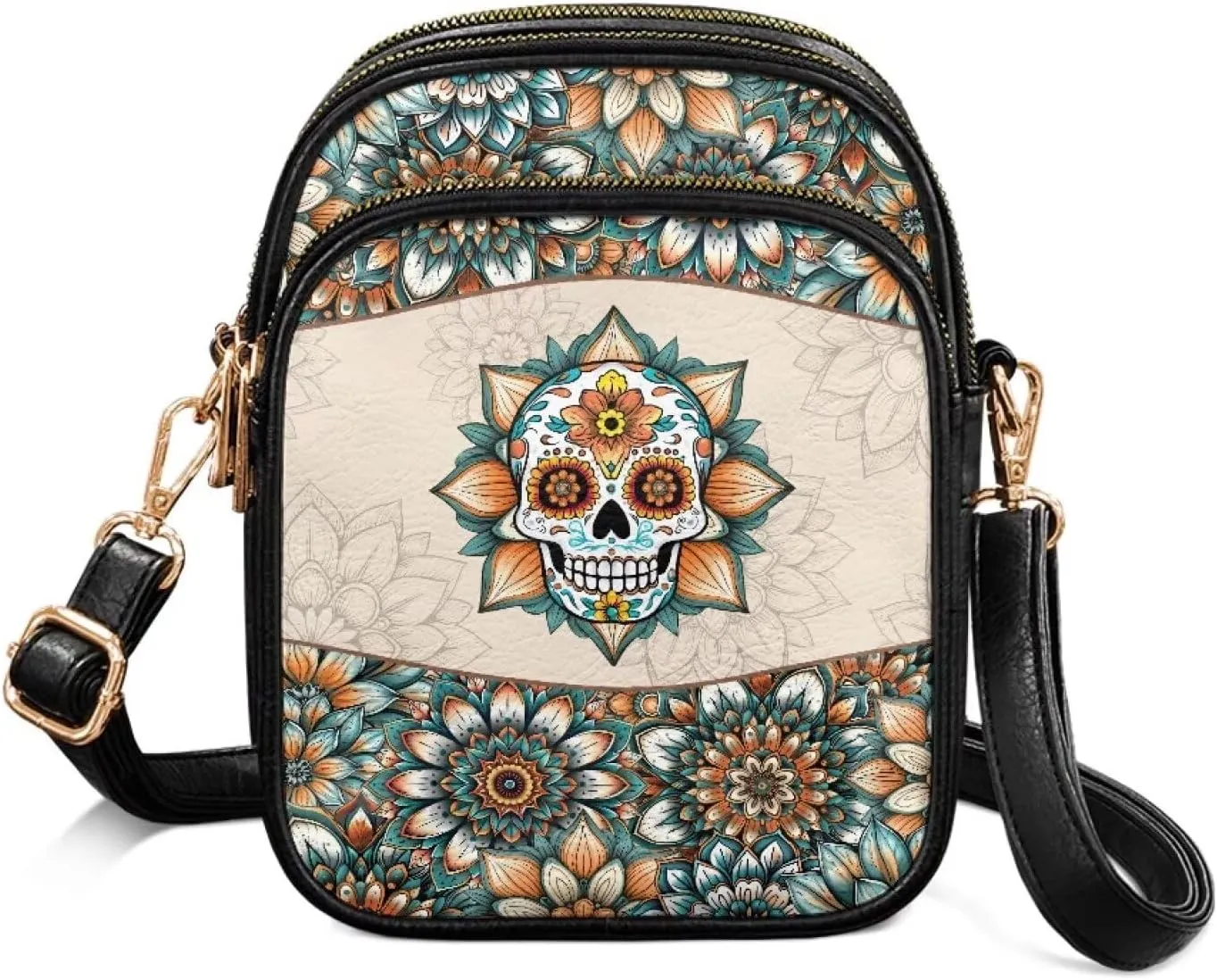 GIFTPUZZ Small Sling Bag for Women Cross Body Bag Leather Wallet for Women Work Travel Anti Theft
