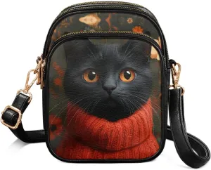 GIFTPUZZ Small Sling Bag for Women Cross Body Bag Leather Wallet for Women Work Travel Anti Theft