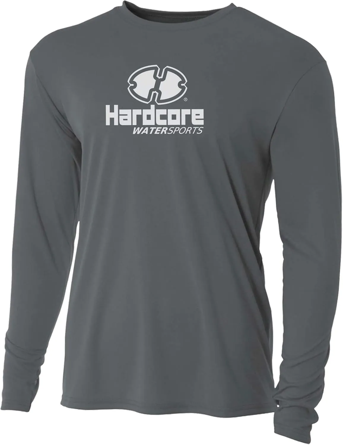 Hardcore Men's Long Sleeve Loose Fit Rash Guard Surf Shirt for Water Sports | Lightweight, Quick-Dry Swimwear