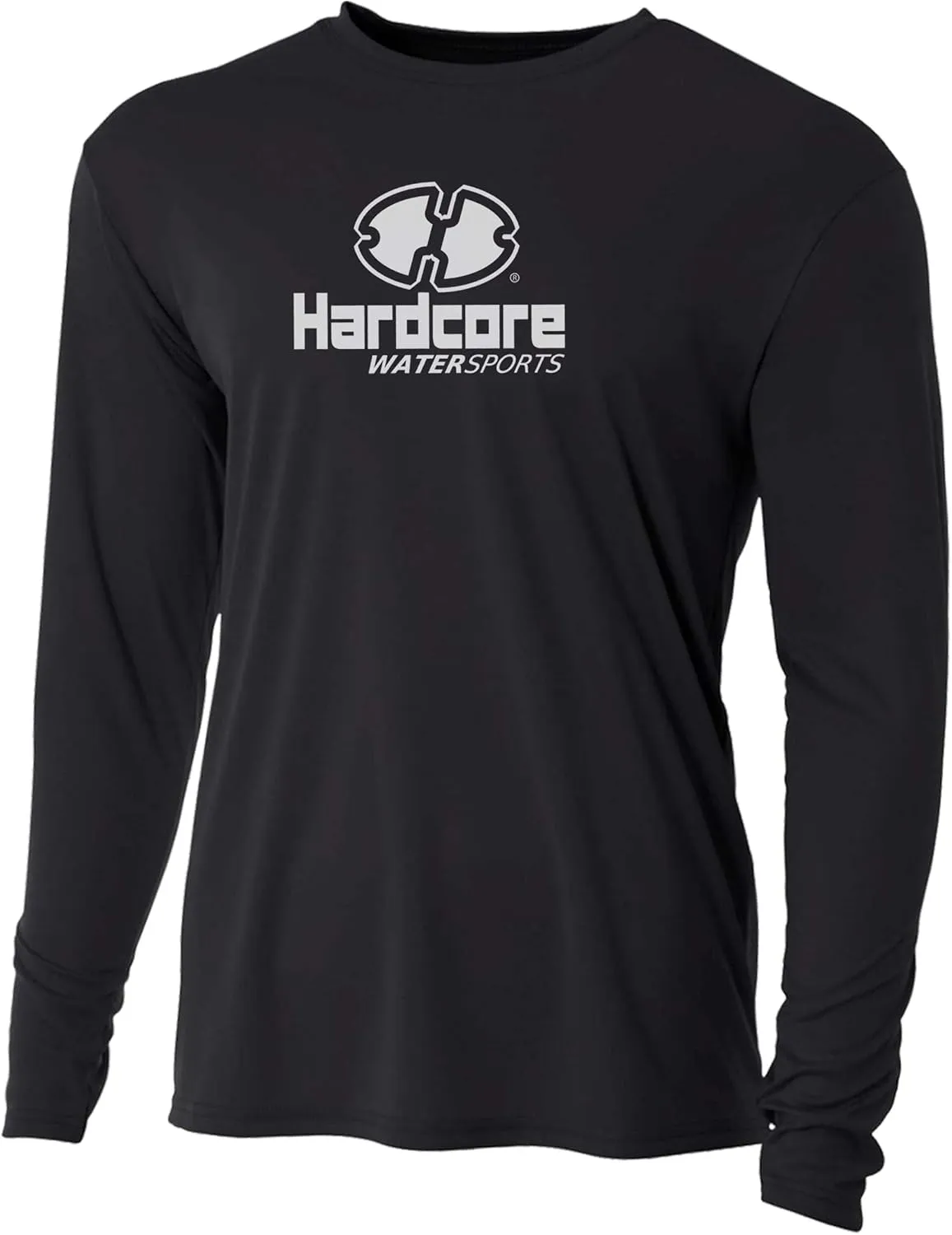 Hardcore Men's Long Sleeve Loose Fit Rash Guard Surf Shirt for Water Sports | Lightweight, Quick-Dry Swimwear