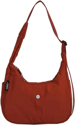 Hobo Handbag for Women Casual Nylon Messenger Bag Trendy Purse Crescent Y2K Soft Lightweight Shoulder Crossbody Bag