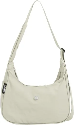 Hobo Handbag for Women Casual Nylon Messenger Bag Trendy Purse Crescent Y2K Soft Lightweight Shoulder Crossbody Bag