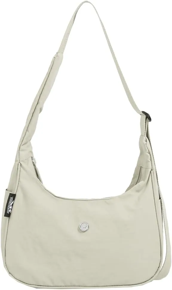 Hobo Handbag for Women Casual Nylon Messenger Bag Trendy Purse Crescent Y2K Soft Lightweight Shoulder Crossbody Bag