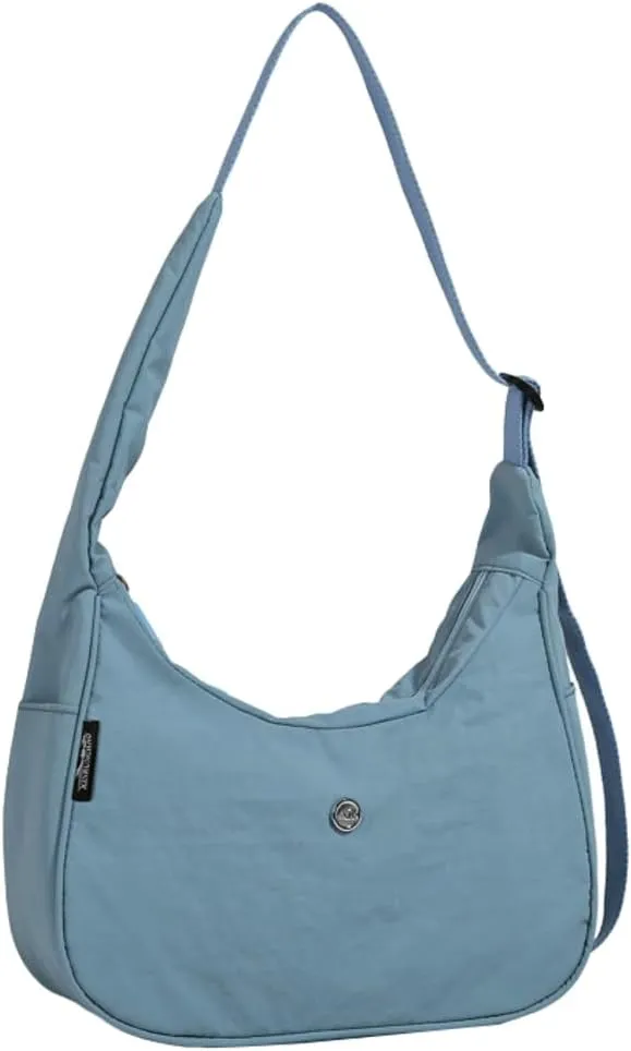 Hobo Handbag for Women Casual Nylon Messenger Bag Trendy Purse Crescent Y2K Soft Lightweight Shoulder Crossbody Bag