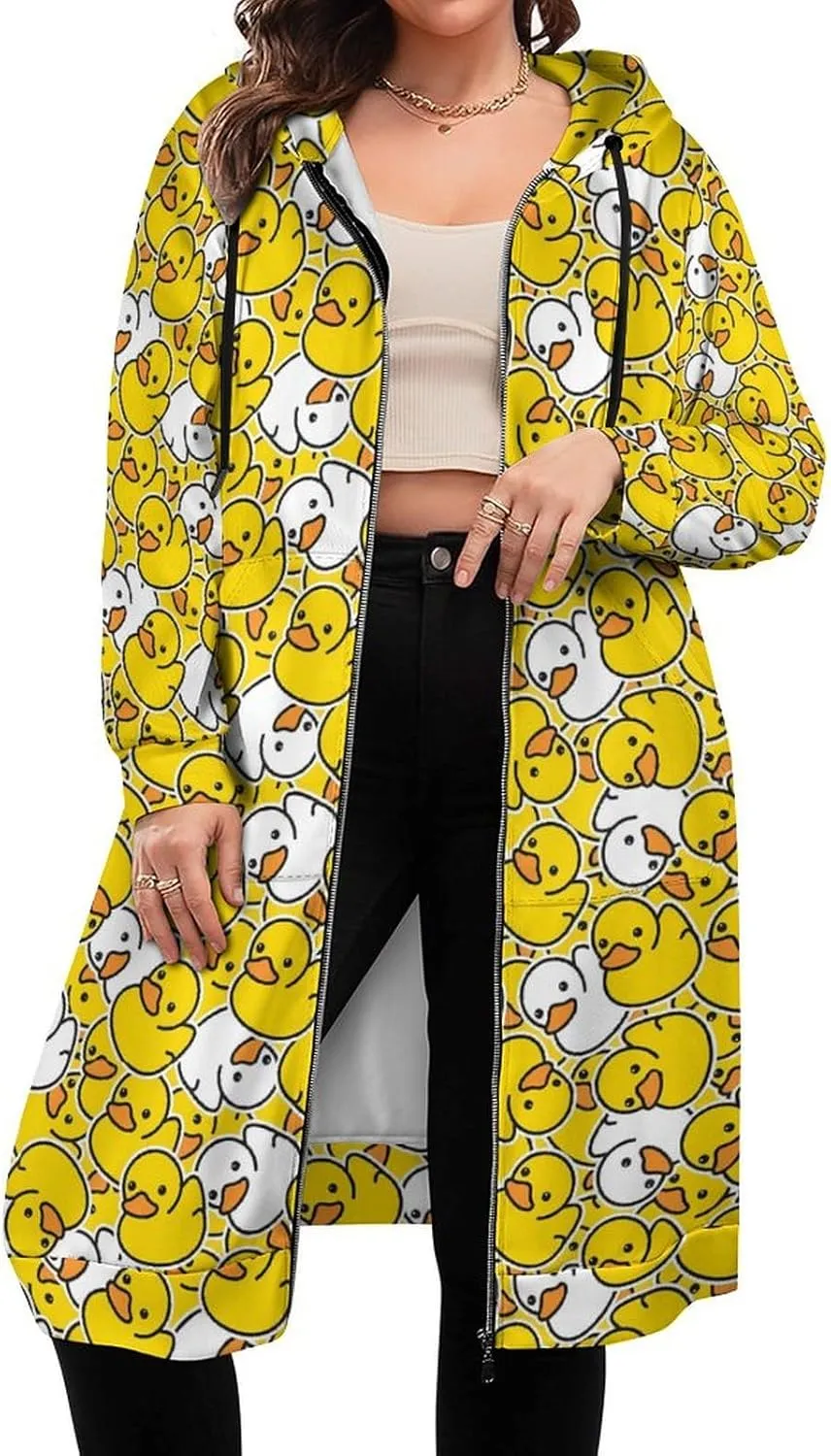 Hoodies for Women Oversized Full Zip Hooded Sweatshirt Casual Long Sleeve Fall Jacket Coat 2024
