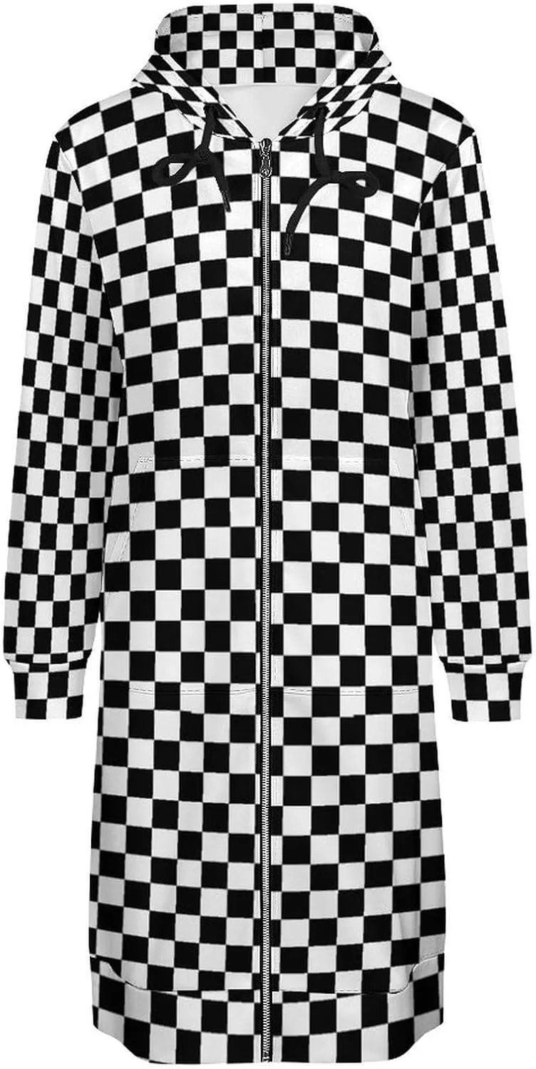 Hoodies for Women Oversized Full Zip Hooded Sweatshirt Casual Long Sleeve Fall Jacket Coat 2024