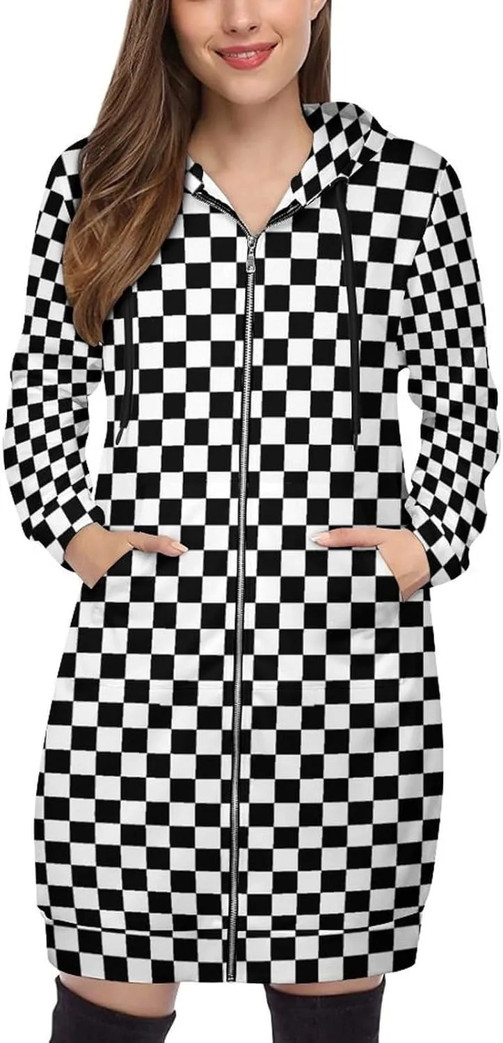 Hoodies for Women Oversized Full Zip Hooded Sweatshirt Casual Long Sleeve Fall Jacket Coat 2024