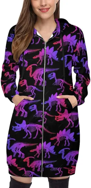 Hoodies for Women Oversized Full Zip Hooded Sweatshirt Casual Long Sleeve Fall Jacket Coat 2024