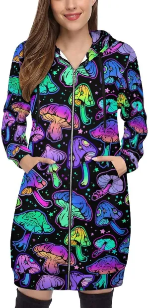Hoodies for Women Oversized Full Zip Hooded Sweatshirt Casual Long Sleeve Fall Jacket Coat 2024