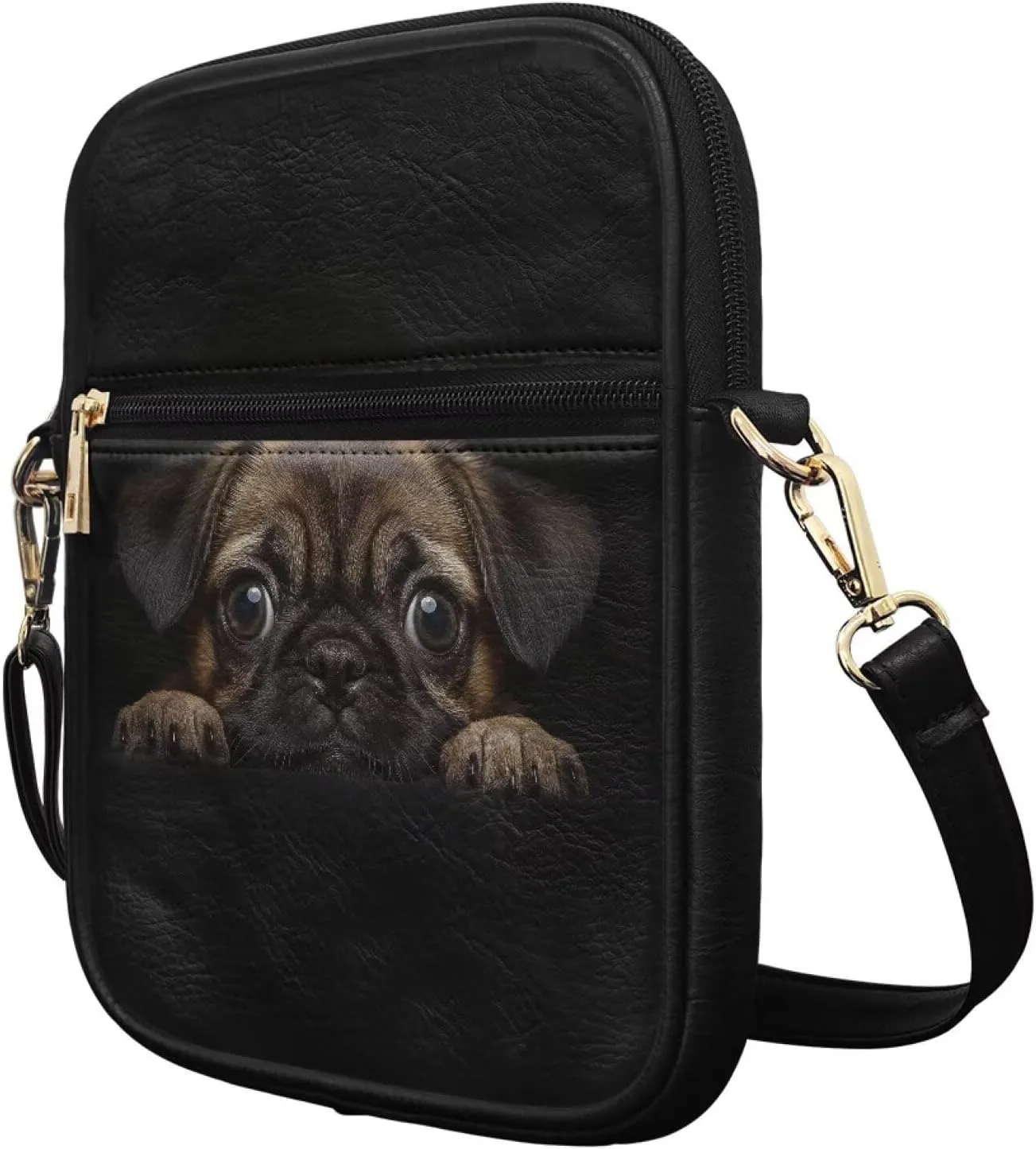 HUGS IDEA Messenger Bag for Women Crossbody Cell Phone Purse Lightweight Shoulder Bag