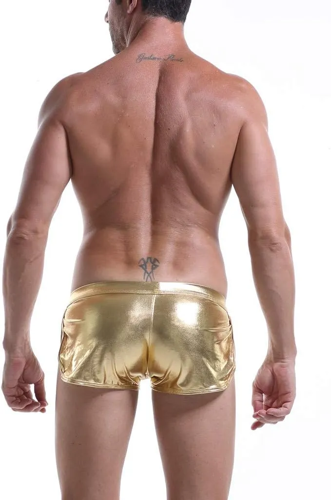 Imitation Pants Leather Mens Sexy Sexy Underwear Underpants Lacquer Men's underwear Men Men