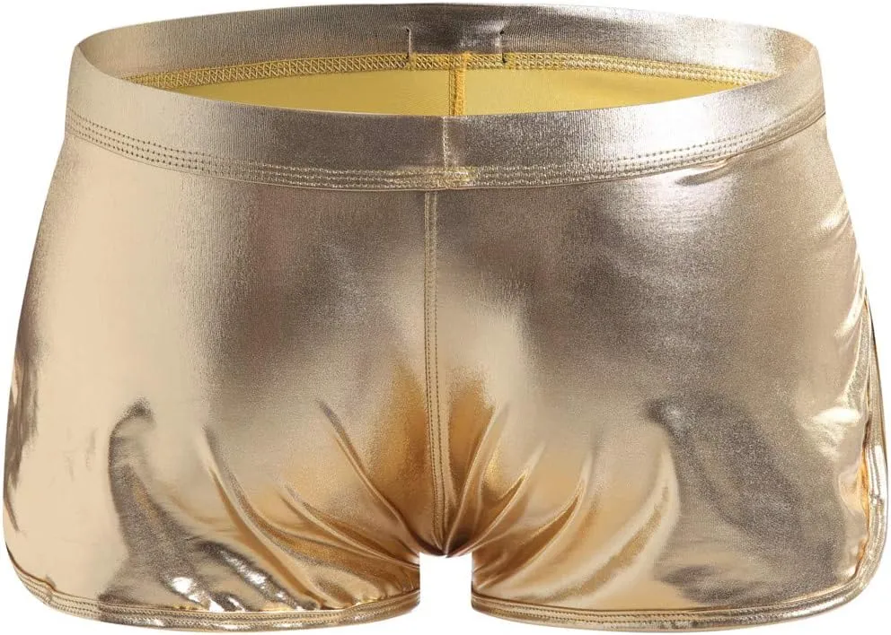 Imitation Pants Leather Mens Sexy Sexy Underwear Underpants Lacquer Men's underwear Men Men