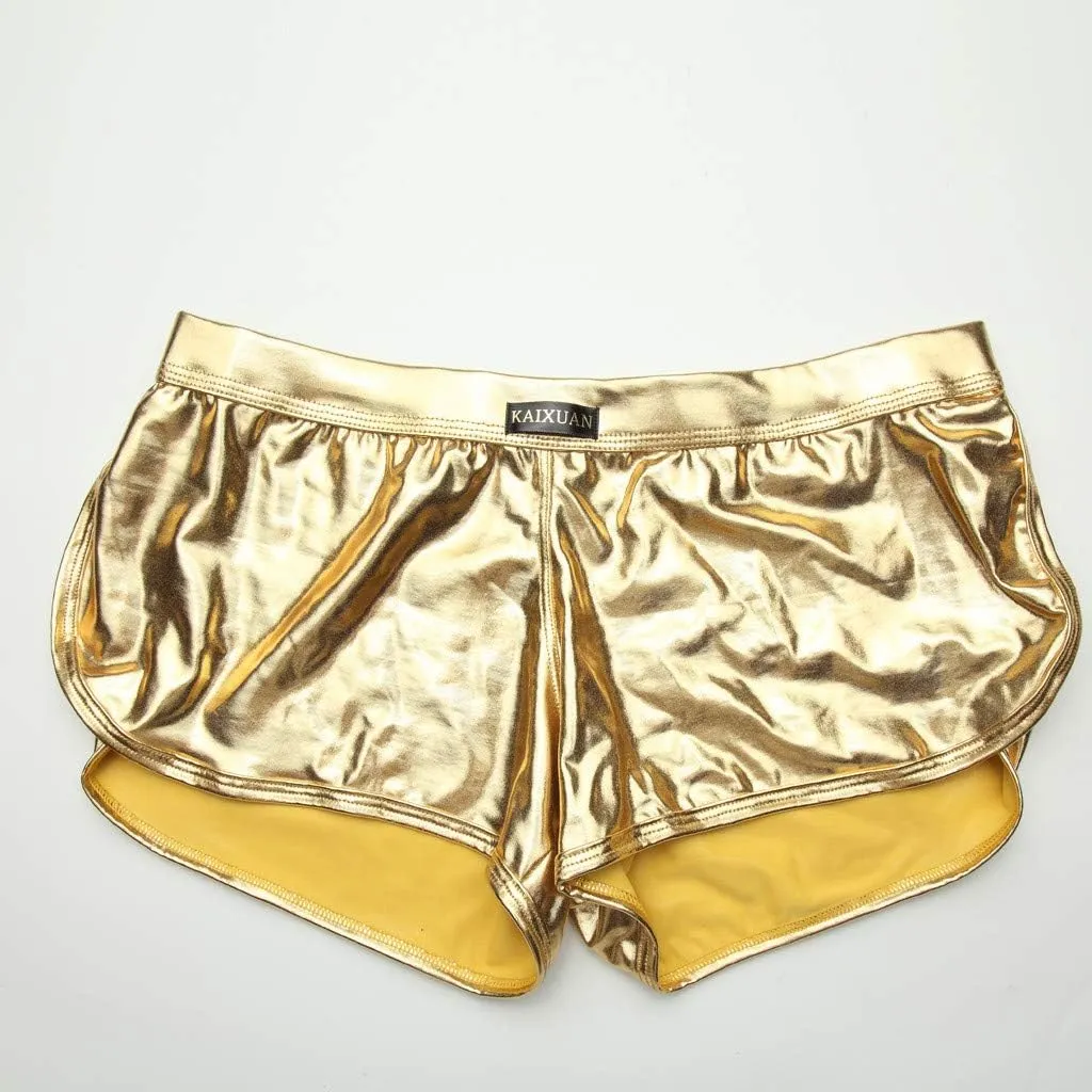 Imitation Pants Leather Mens Sexy Sexy Underwear Underpants Lacquer Men's underwear Men Men