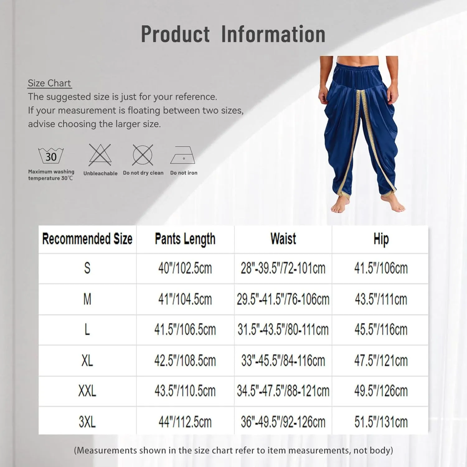 JEATHA Baggy Yoga Harem Pants for Men Satin Indian Arabian Gypsy Tribal Trouser Hippie Trousers Cosplay