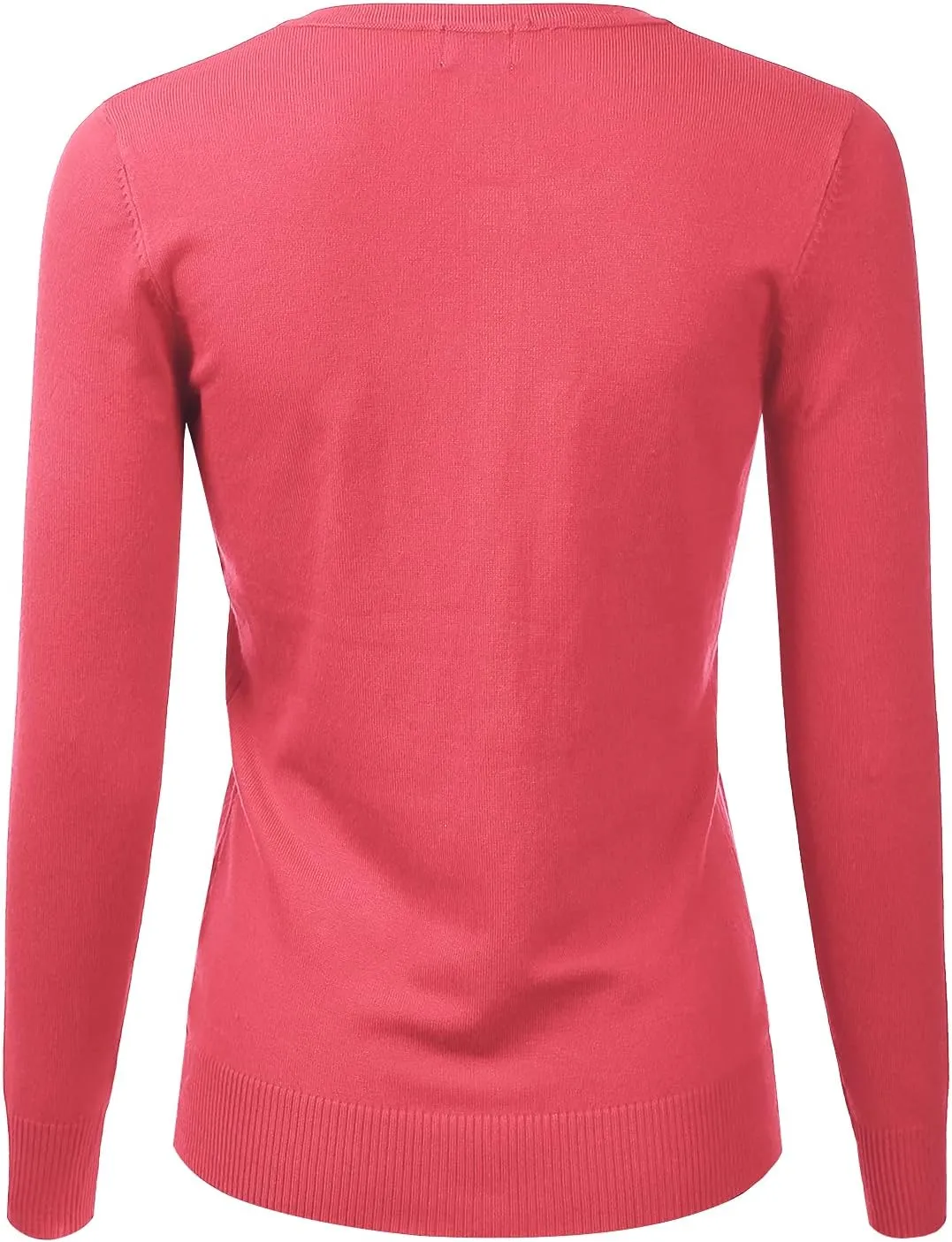 LALABEE Women's Crewneck Long Sleeve Button Down Knit Cardigan Sweater (S-XXL)