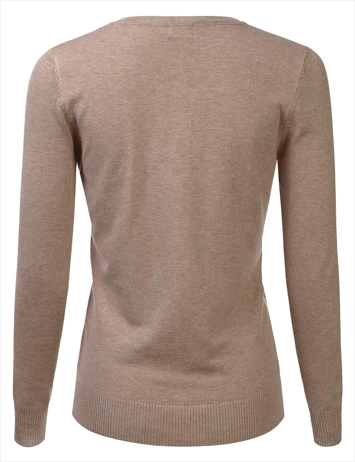 LALABEE Women's Crewneck Long Sleeve Button Down Knit Cardigan Sweater (S-XXL)
