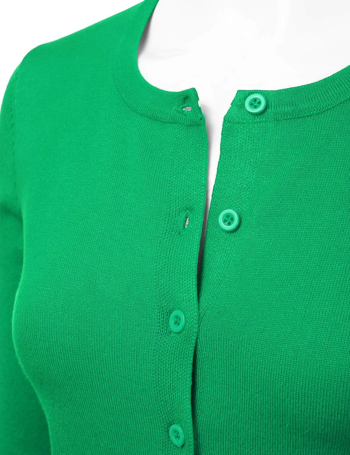 LALABEE Women's Crewneck Long Sleeve Button Down Knit Cardigan Sweater (S-XXL)