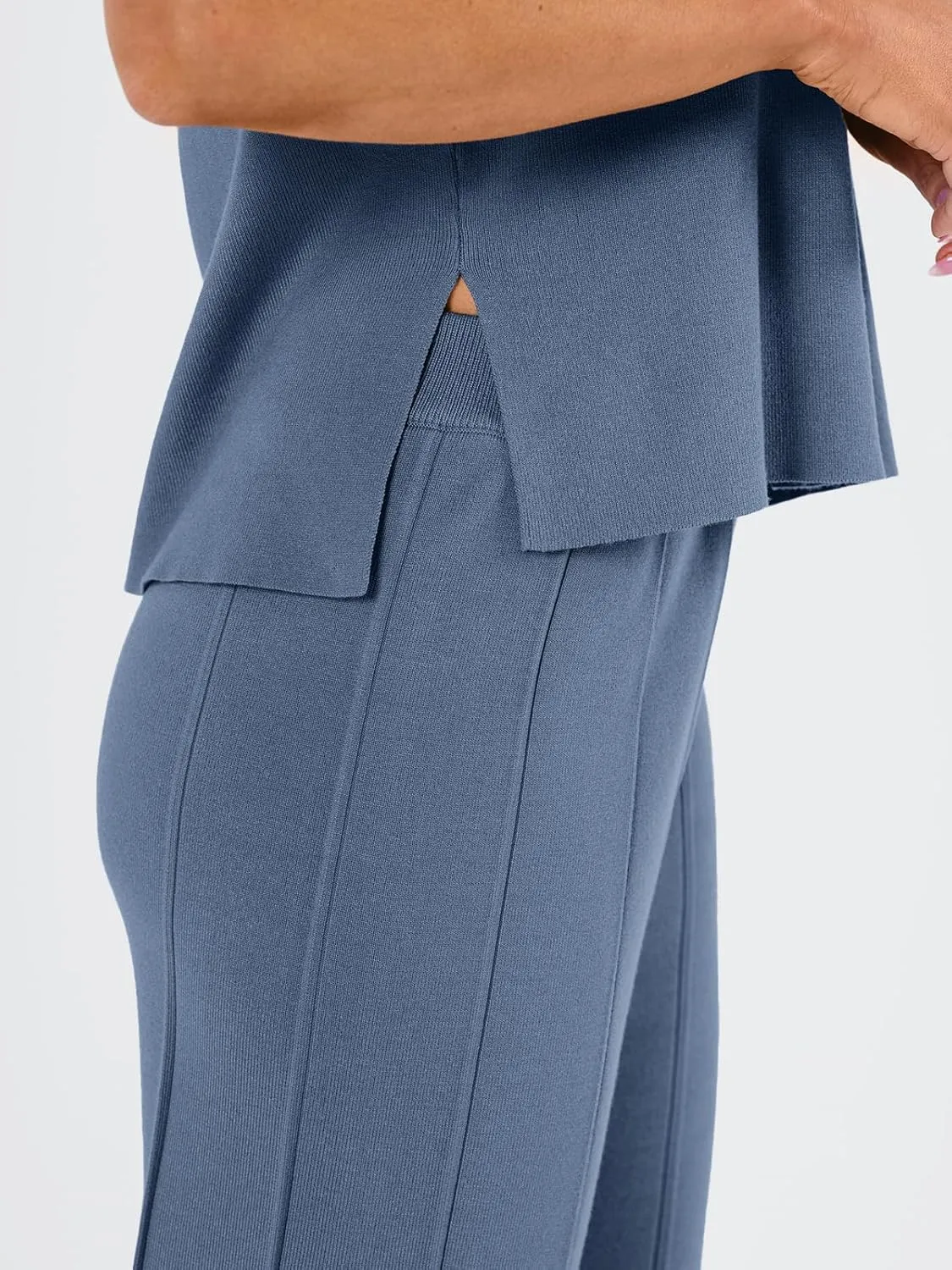 LILLUSORY 2 Piece Sets for Women Summer Vacation 2025 Lounge Outfits Matching Two Pcs Spring Knit Tracksuits Sweat Suits