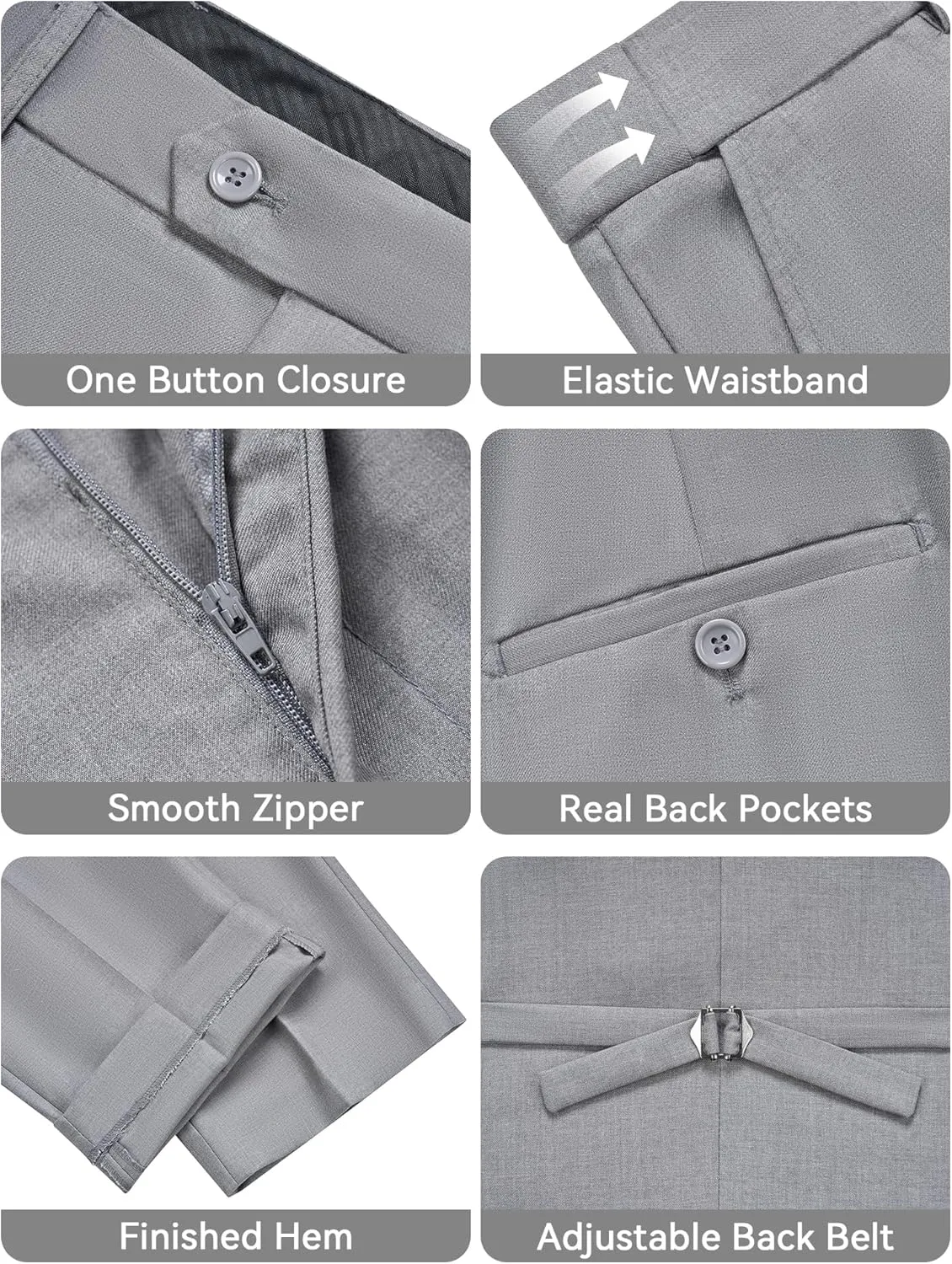 MAGE MALE Men's 3 Piece Tuxedo Suits Slim Fit One Button Formal Wedding Party Tux Blazer Vest Pants Set