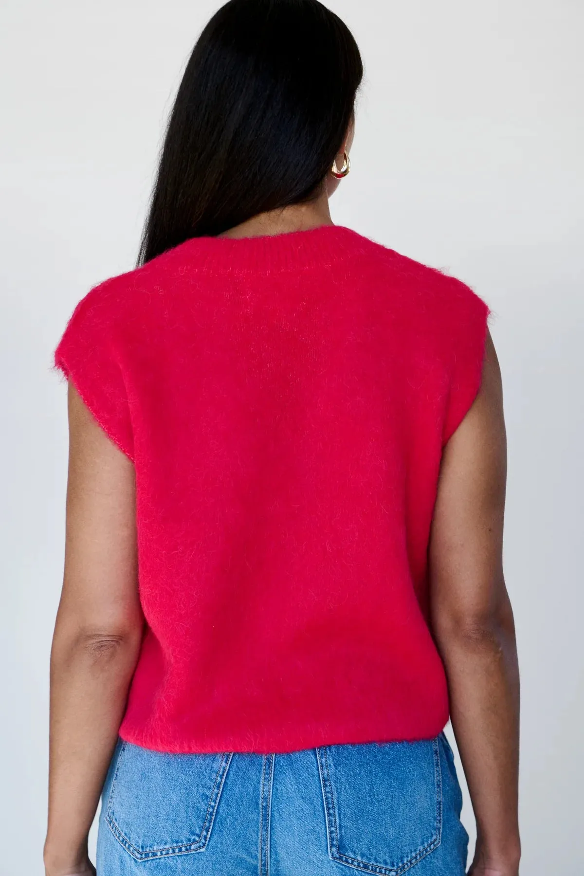 MAXTED - Brushed Vest - Red