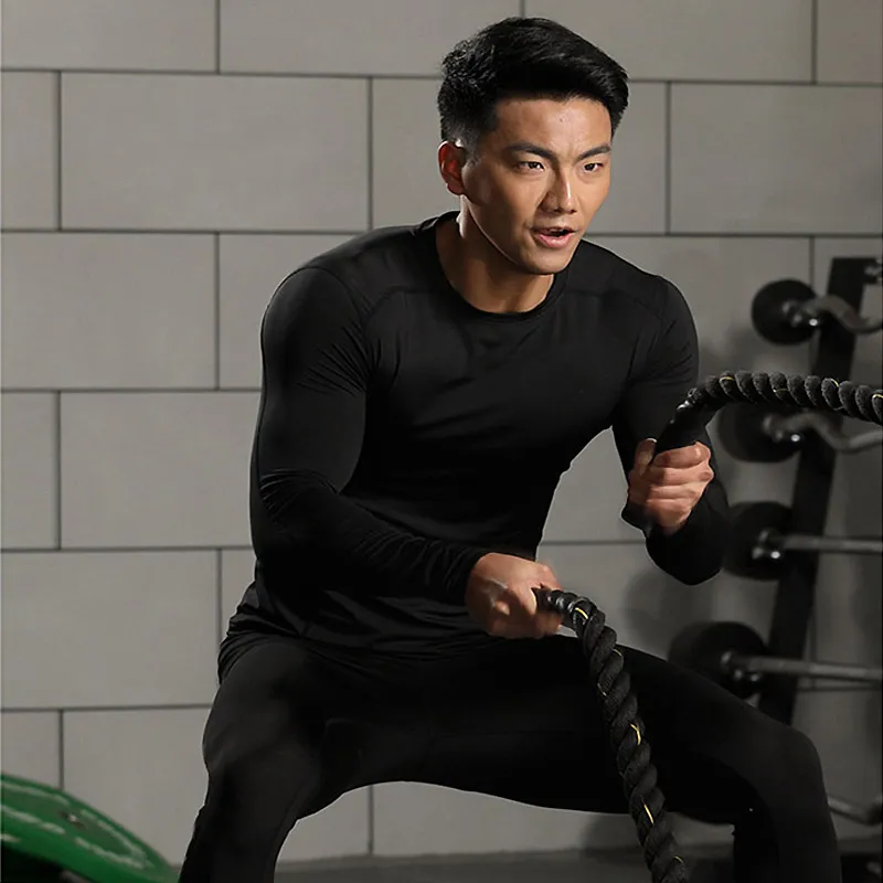 Men's Compression Basic Thermal Quick Dry Underwear T-Shirt