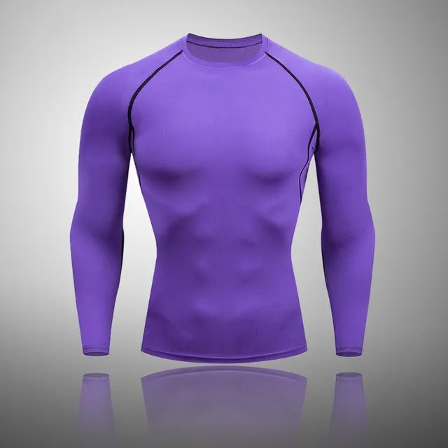Men's Compression Basic Thermal Quick Dry Underwear T-Shirt