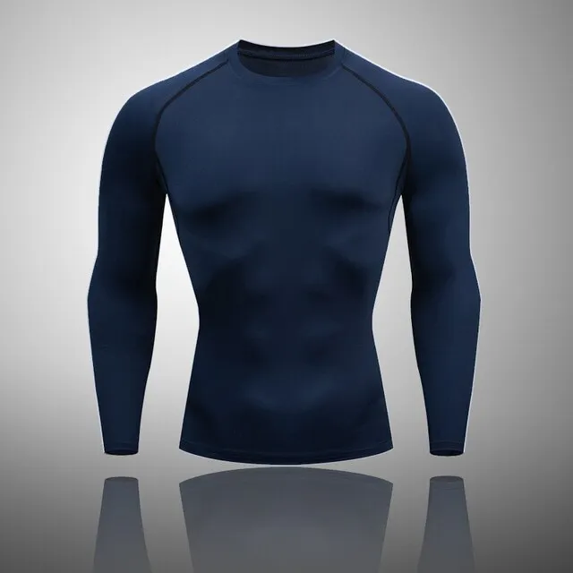 Men's Compression Basic Thermal Quick Dry Underwear T-Shirt