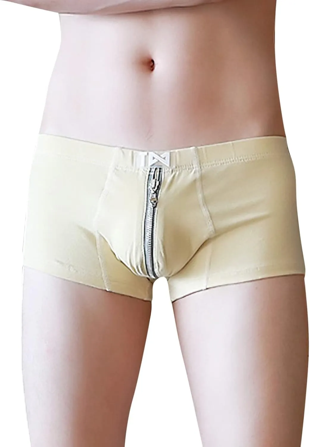Mens Dual Pouch Elephant Underwear Trunk Boxer Briefs with Cup Pouch Custom Latest Mens Underwear