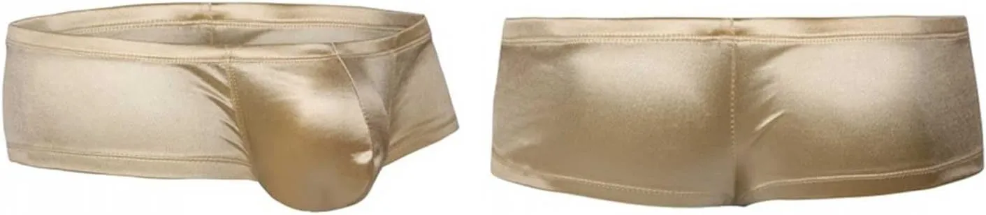 Men's Elephant Trunk Cotton Briefs Mens Boxer Briefs with Pouch Long Separate Pouch Underwear Mens Side Tie Swimwear