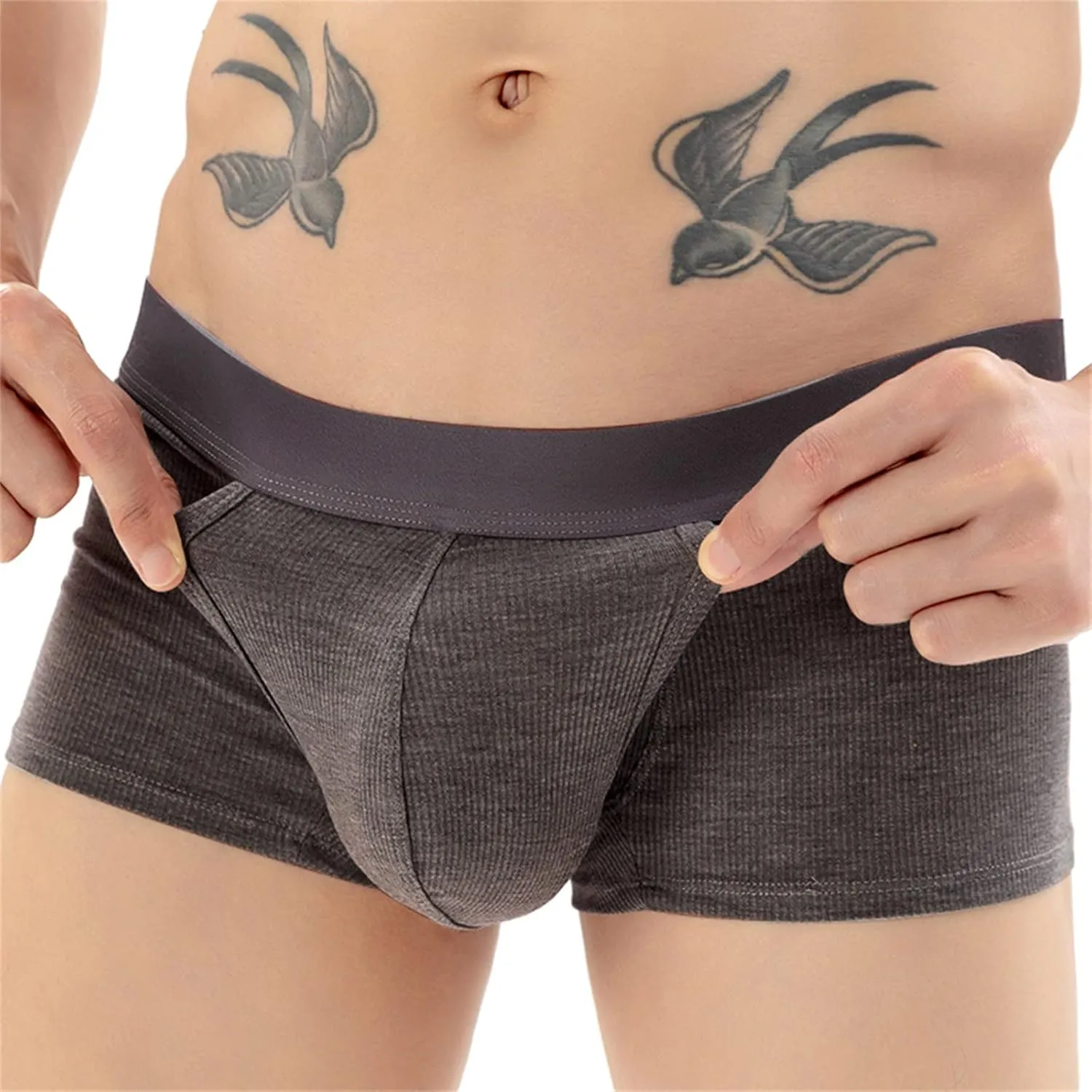 Men's Elephant Trunk Cotton Briefs Sentimental Gifts for Boyfriend Boxers That Don T Ride Up Organic Boxer Briefs