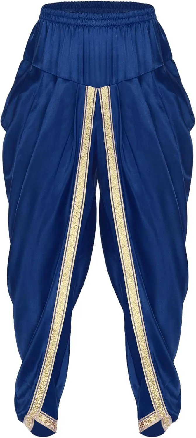 Mens Harem Pants Satin Yoga Beach Baggy Summer Trousers
