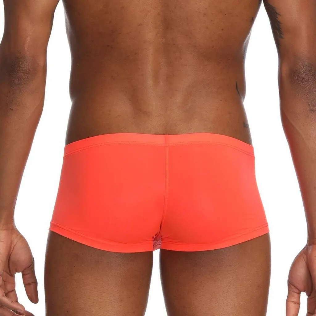 Mens Sexy Bulge Enhancing Boxer Briefs Men Sexy Underwear with Hole Mens G String with Pouch No Ride Up Boxer Brief