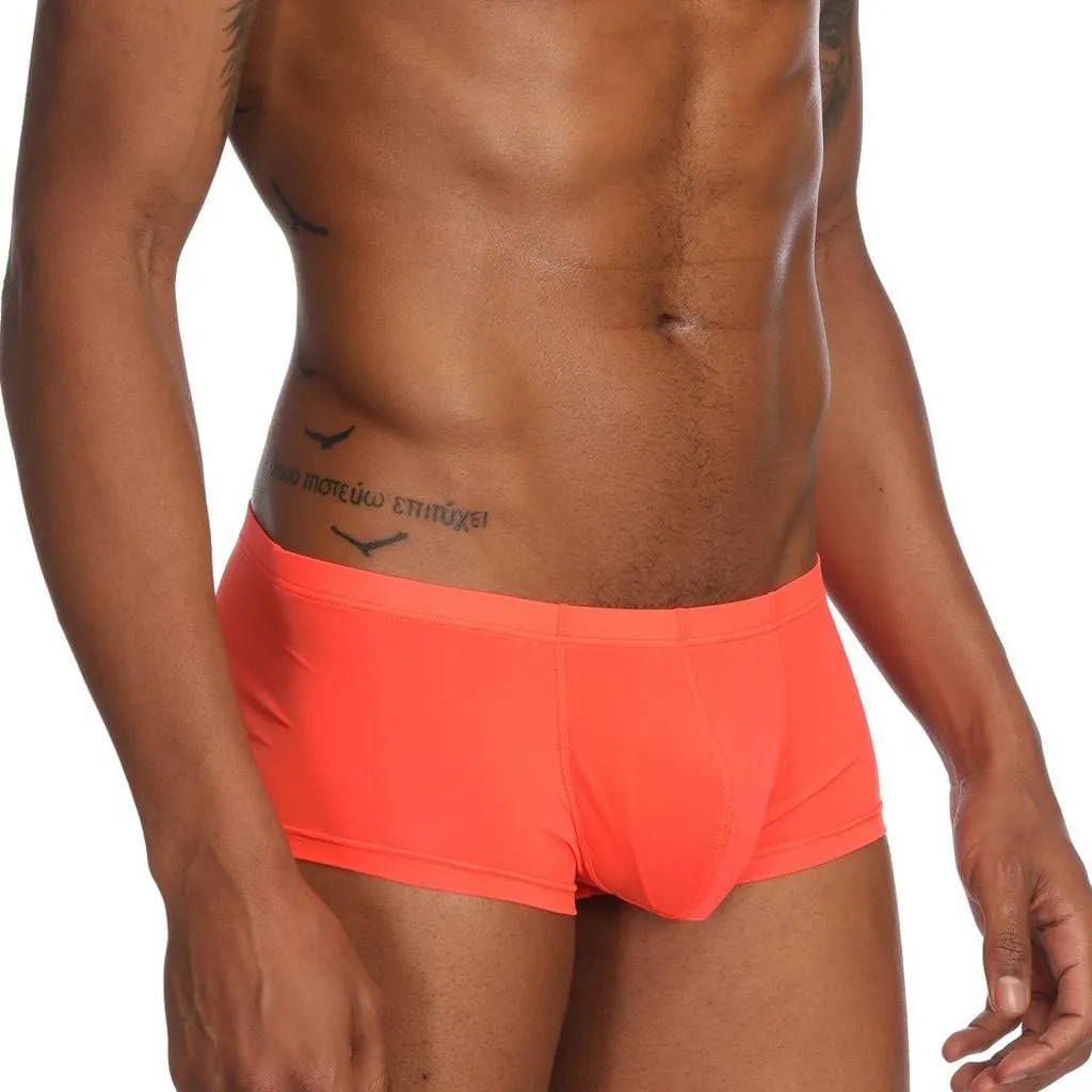 Mens Sexy Bulge Enhancing Boxer Briefs Men Sexy Underwear with Hole Mens G String with Pouch No Ride Up Boxer Brief