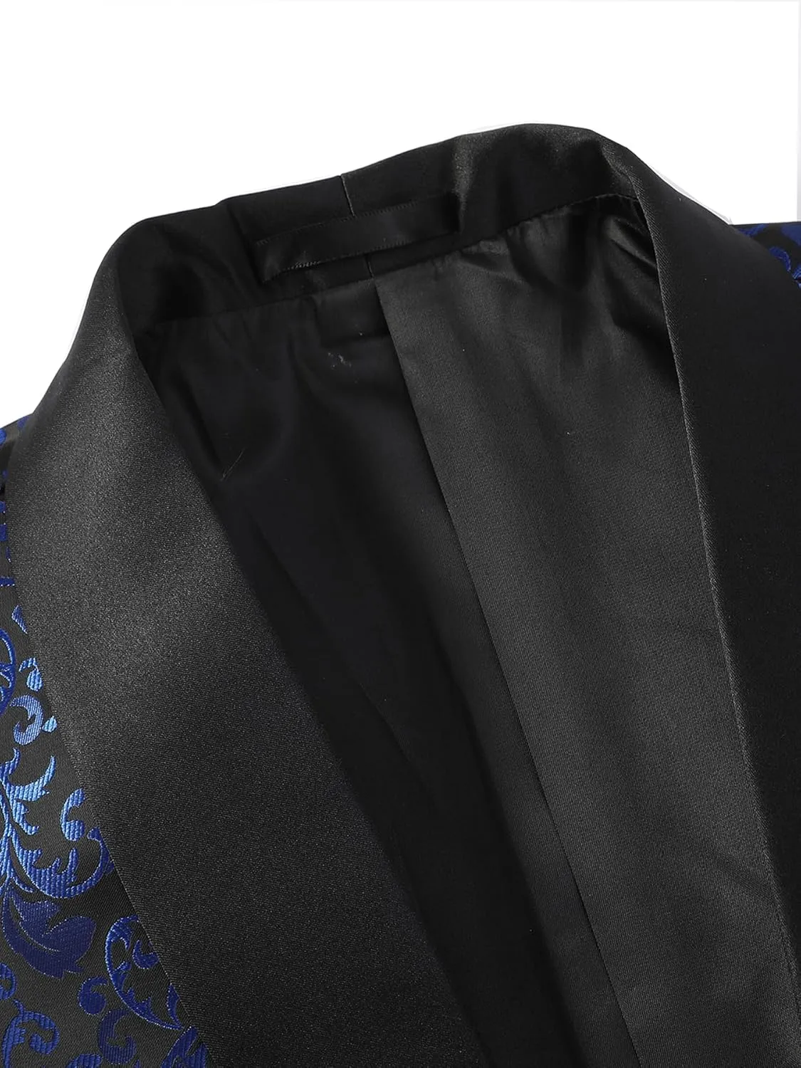 Mens Suit Set 4 Piece Floral Tuxedo for Men Wedding Suit Prom Party Dinner Jacket and Pants Set with Two Bow-Ties