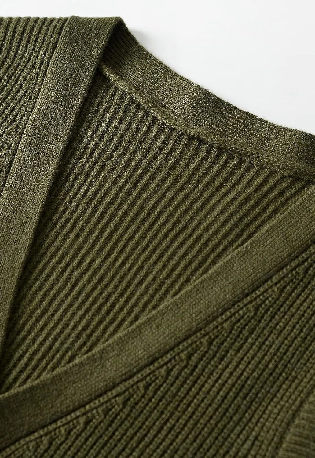 Men's Sweater Vest V-Neck Sleeveless Knitted Cardigan DXL Big and Tall Vest