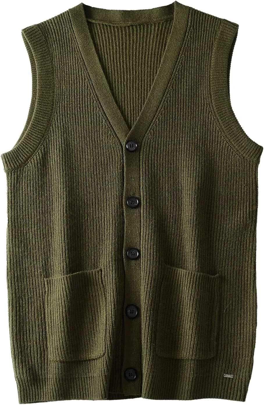 Men's Sweater Vest V-Neck Sleeveless Knitted Cardigan DXL Big and Tall Vest
