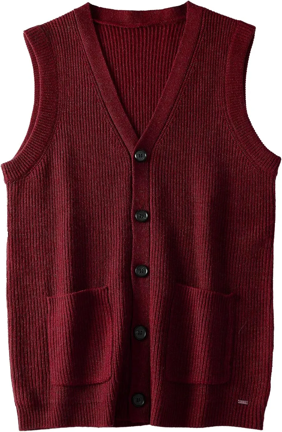 Men's Sweater Vest V-Neck Sleeveless Knitted Cardigan DXL Big and Tall Vest