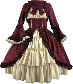 Princess Dress for Women 2023 Victorian Renaissance Dress Plus Size Vintage Lace Corset Medieval Dresses Ball Gown