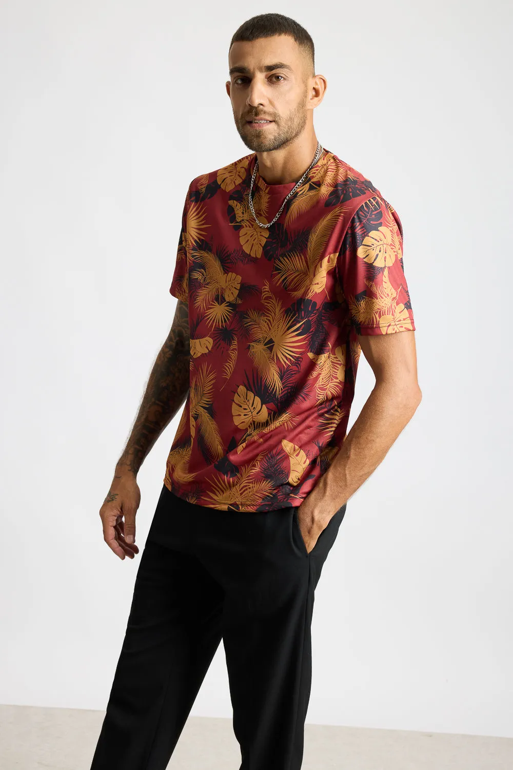 Printed Men's T-Shirt - Safari Mirage